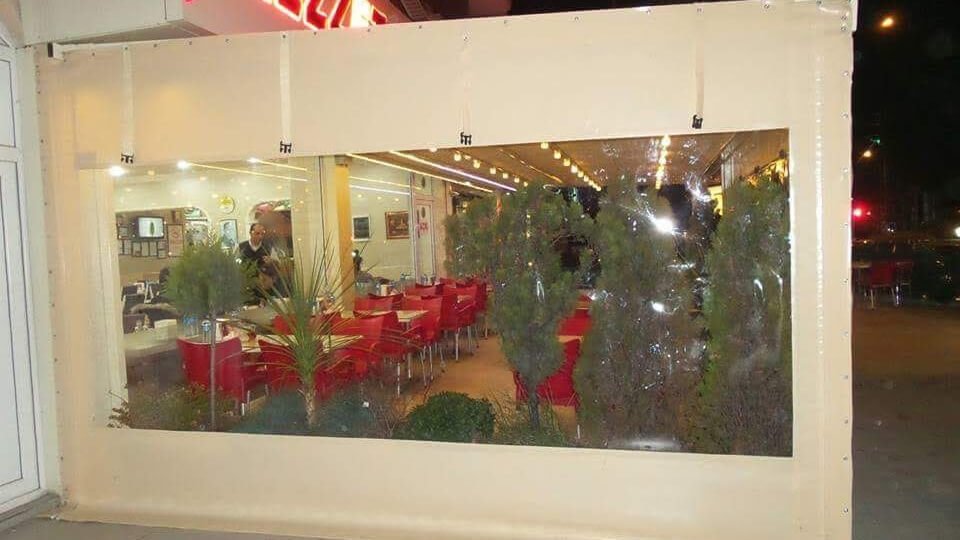 Kiş Bahcesi Şeffaf Fermuarli Branda