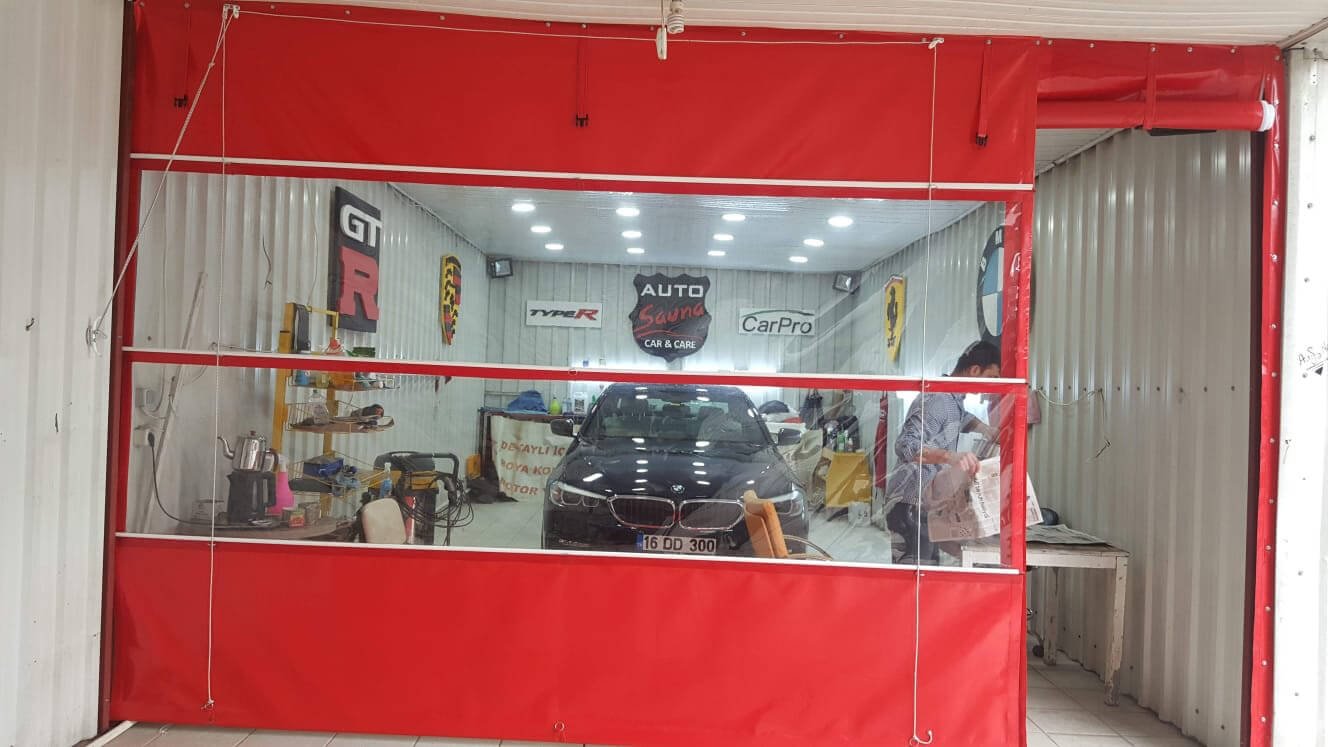 Kiş Bahcesi Şeffaf Fermuarli Branda